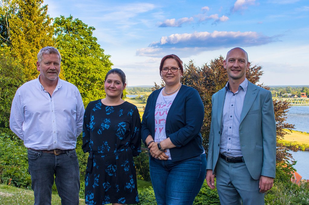 Karsten Legeler, Tina Fey, Beate Welzel und Denis Recknagel (v.l.)
