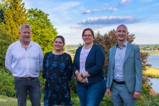 Karsten Legeler, Tina Fey, Beate Welzel und Denis Recknagel (v.l.)