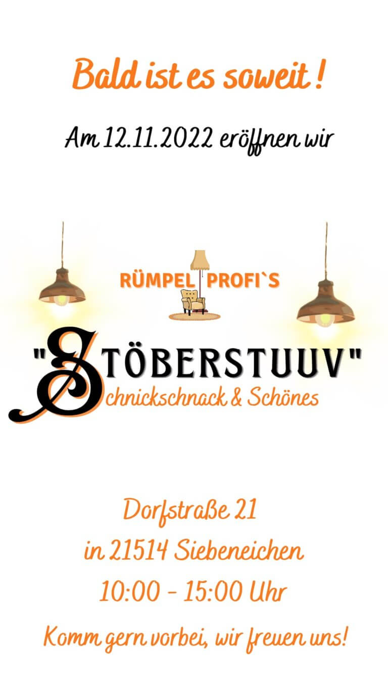 Einlading in die Stöberstuuv