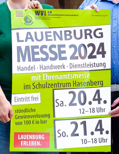 Plakat zur Lauenburg Messe 2024
