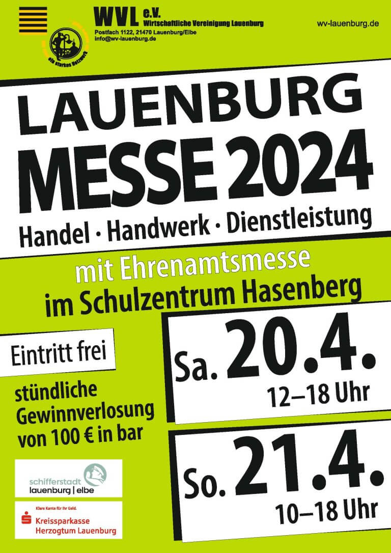 Plakat Lauenburg Messe 2024