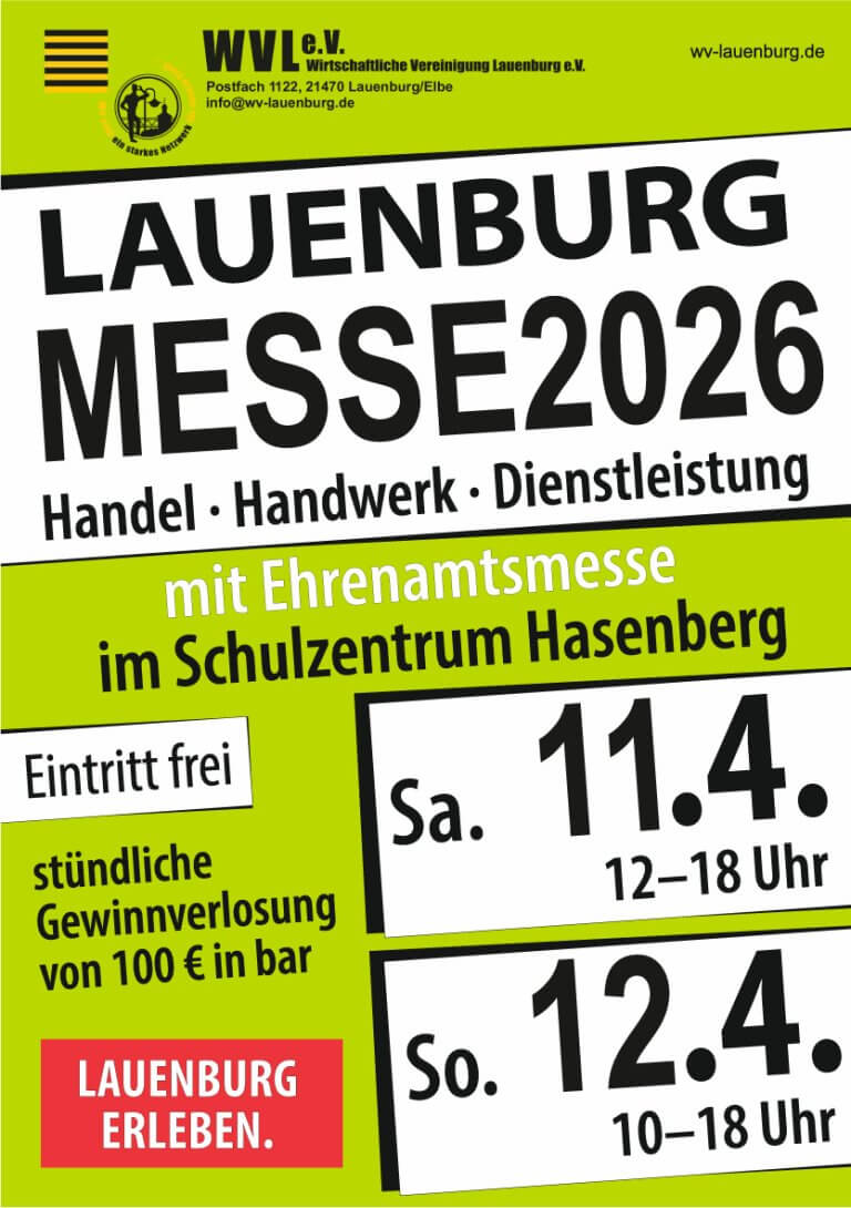 Messe 2026 Plakat Plakat Lauenburg Messe 2026