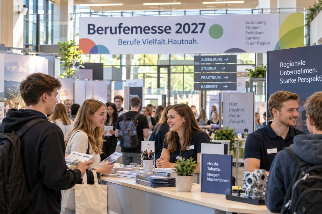 Berufemesse in Lauenburg 2027 (Symbolbild, ki-generiert) Berufemesse in Lauenburg 2027 (Symbolbild, ki-generiert)